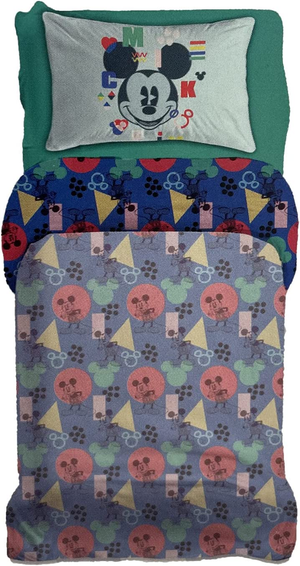 Completo Lenzuola Mickey  Mouse DISNEY Topolino Sottolenzuola Lenzuola Federa Letto Singolo - Cl00049sk/1
