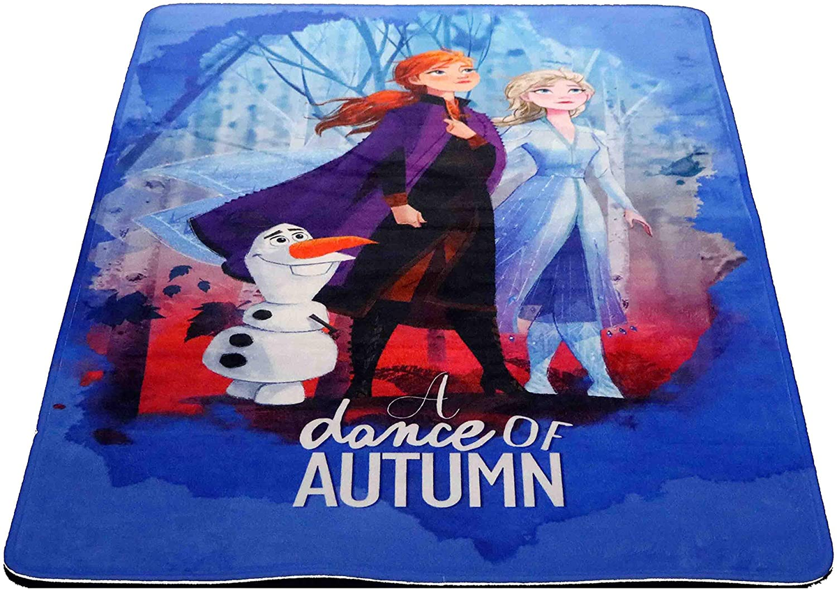 Tappeto Gioco Frozen Ii DISNEY Elsa Anna Microfibra Antiscivolo 76x117 CM - 31155rz/3