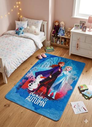 Tappeto Gioco Frozen Ii DISNEY Elsa Anna Microfibra Antiscivolo 76x117 CM - 31155rz/3