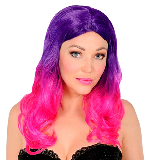 Parrucca Dream Hair Rosa Ombre Accessori per Abito Vestito Travestimento Carnevale - 02998