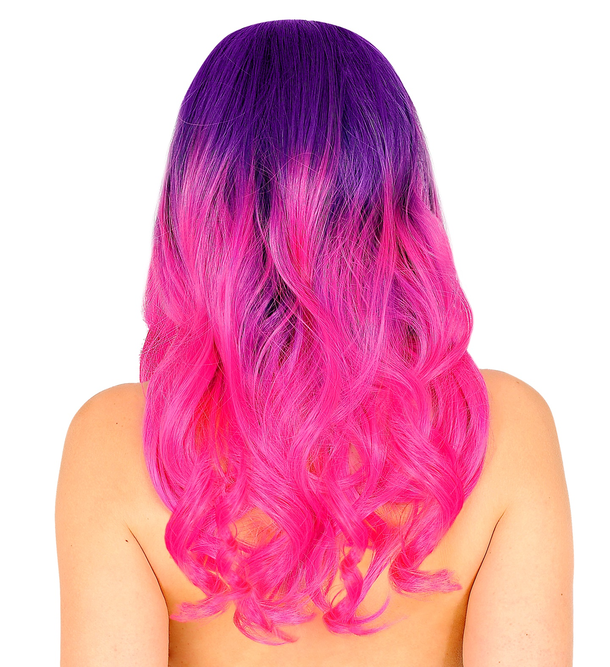 Parrucca Dream Hair Rosa Ombre Accessori per Abito Vestito Travestimento Carnevale - 02998