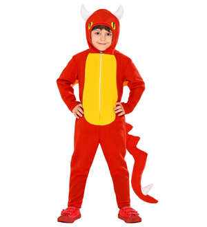 Costume Carnevale Drago Tuta Coda Ali Bambino Abito Travestimento - 0328