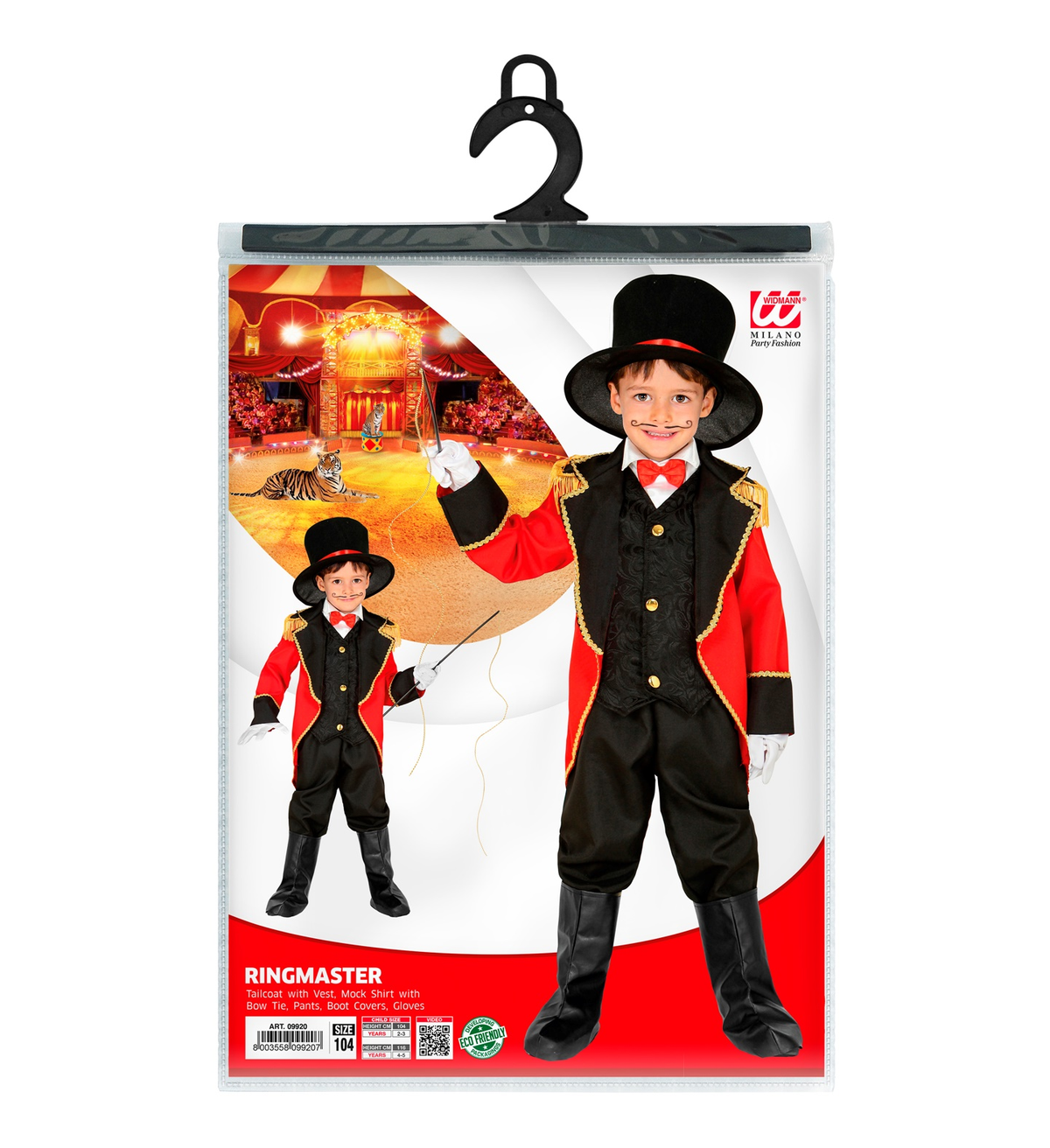 Costume Carnevale Direttore di Circo Bambino Abito Travestimento - 0969