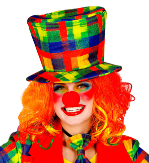 Cilindro Pagliaccio Clown Cappello Accessori Abito Vestito Carnevale - 48627