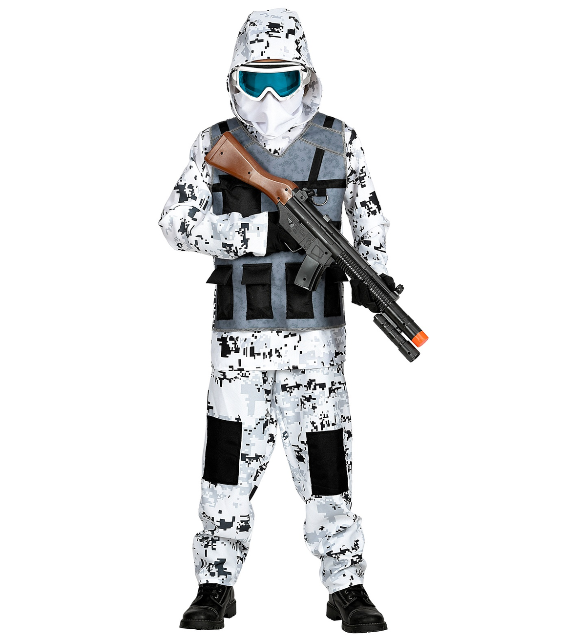 Costume Carnevale Artic Special Forces Bambino Abito Travestimento - 0171