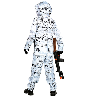 Vestito Carnevale + Accessori Artic Special Forces Kalashnikov Travestimento 8/10 Anni