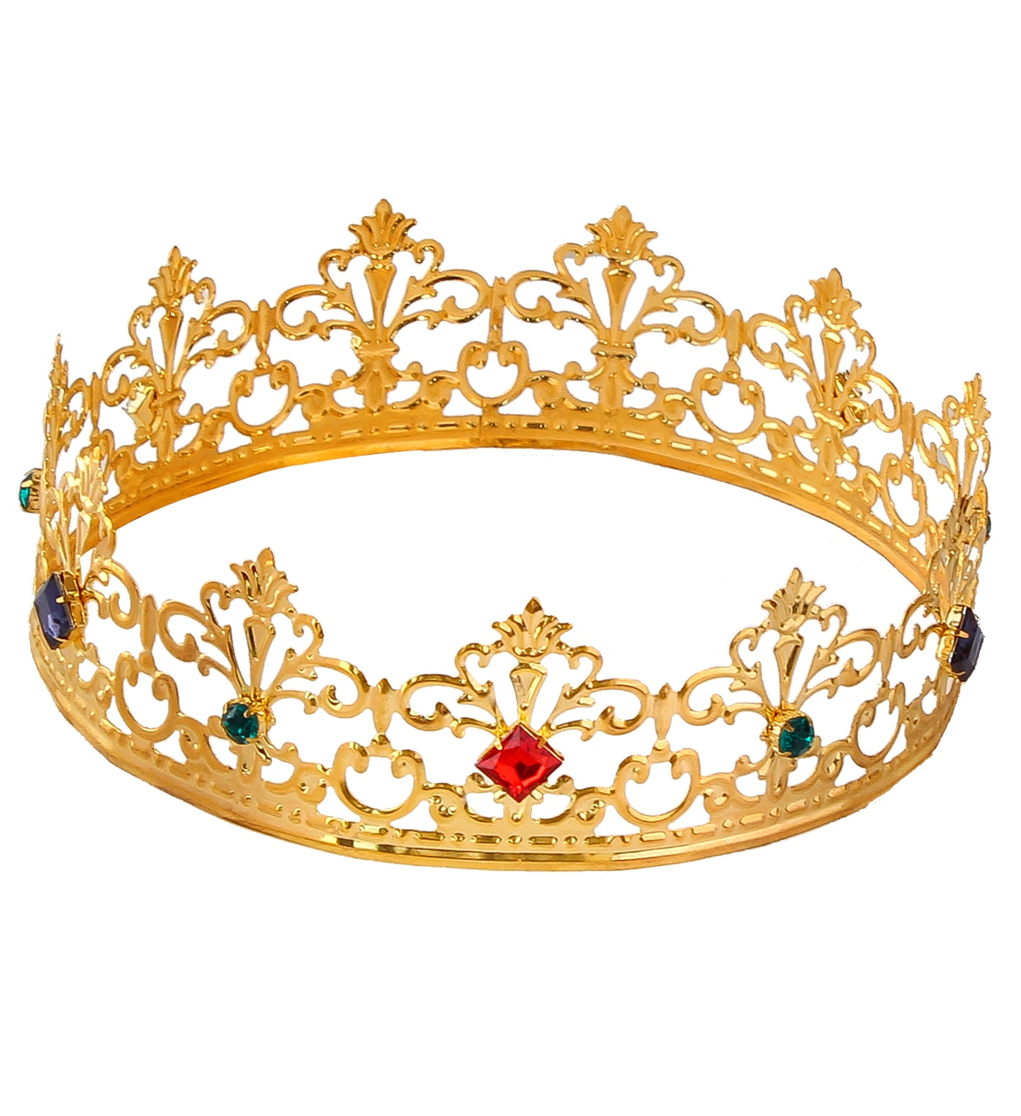 Corona Reale con Gemme Accessori Abito Vestito Carnevale - 09561