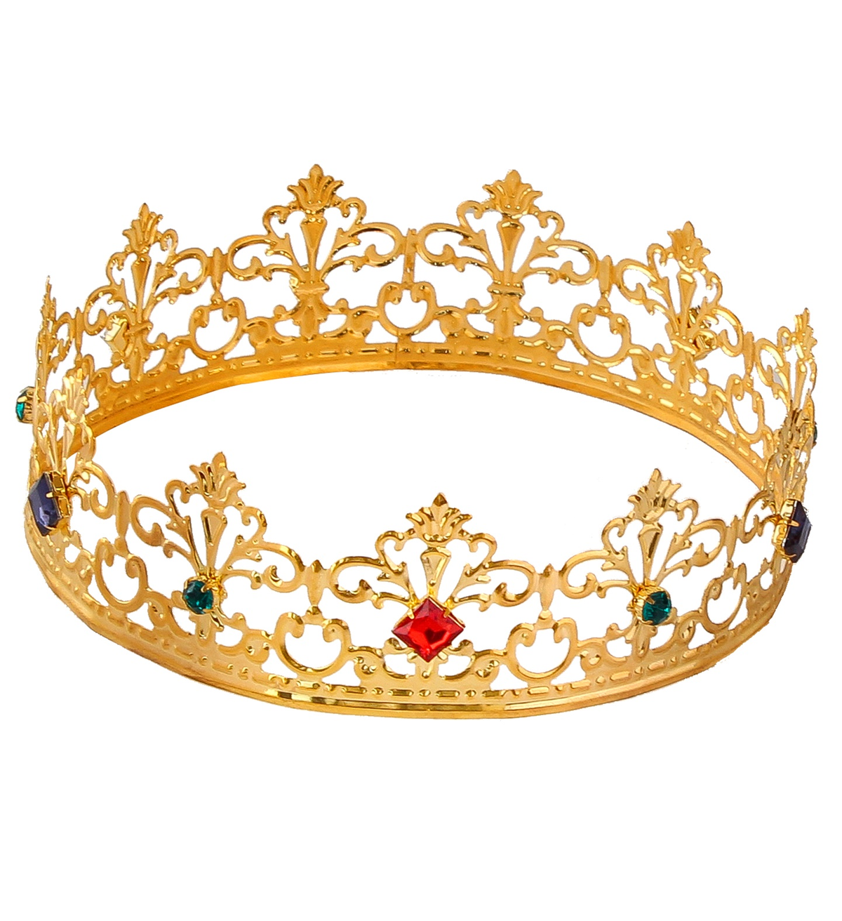 Corona Reale con Gemme Accessori Abito Vestito Carnevale - 09561