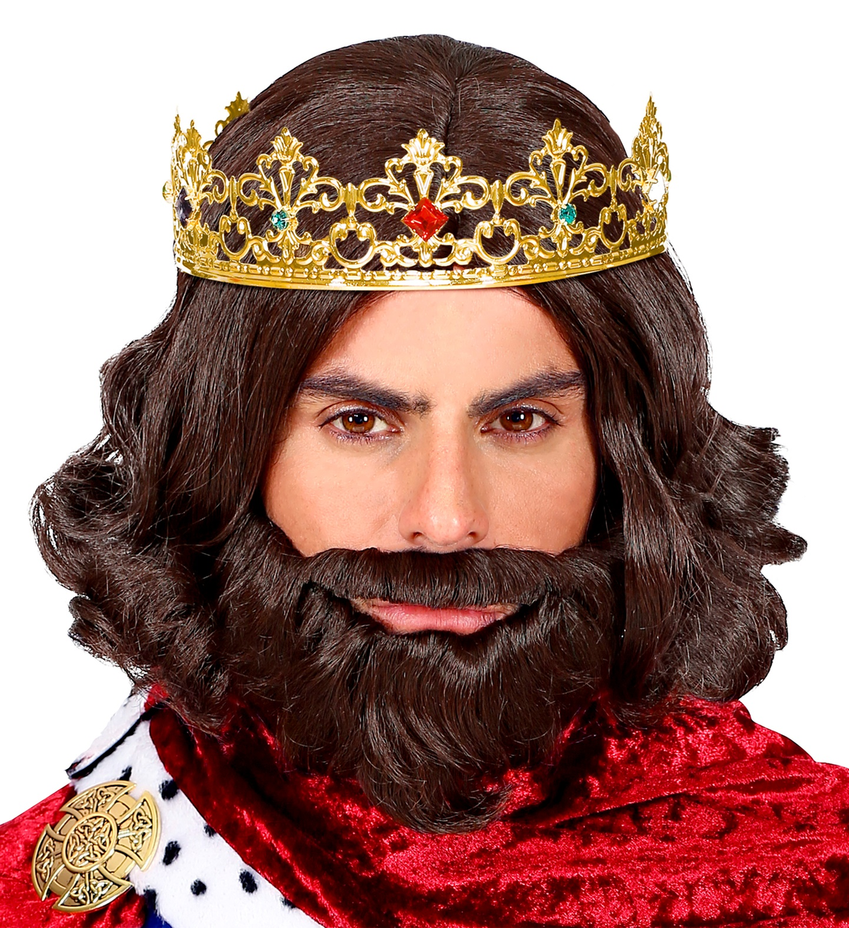 Corona Reale con Gemme Accessori Abito Vestito Carnevale - 09561