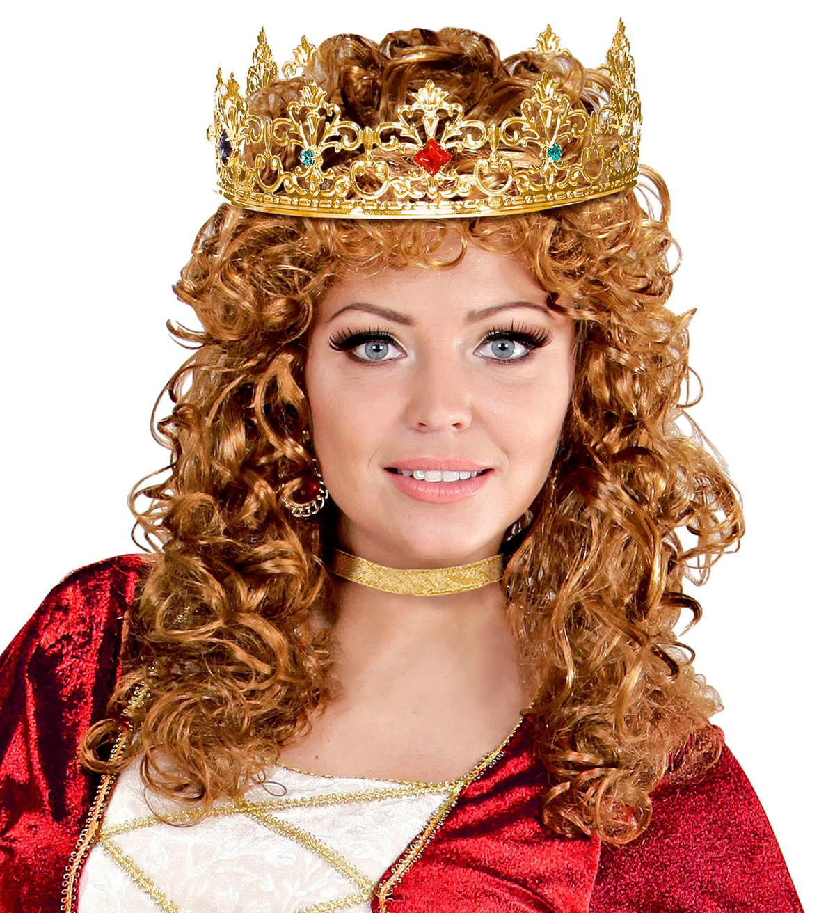 Corona Reale con Gemme Accessori Abito Vestito Carnevale - 09561