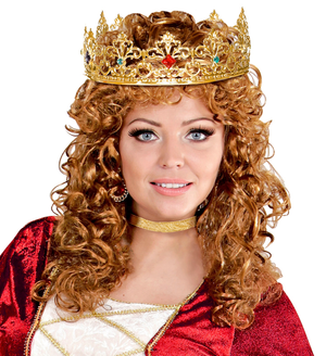 Corona Reale con Gemme Accessori Abito Vestito Carnevale - 09561