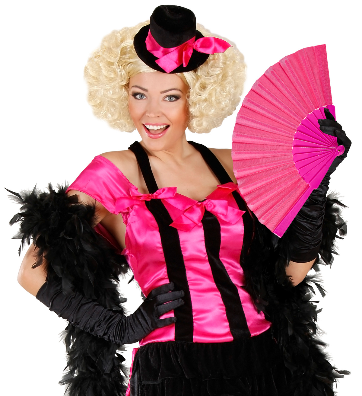 Ventaglio in Tessuto 23 CM Accessori per Abito Vestito Travestimento Carnevale - 54854