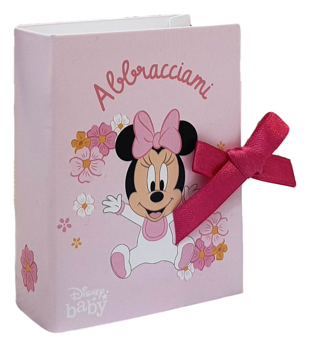Bomboniera Astuccio Minnie Baby DISNEY Libro Scatolina Portaconfetti Kit 10 Pezzi Vuoti