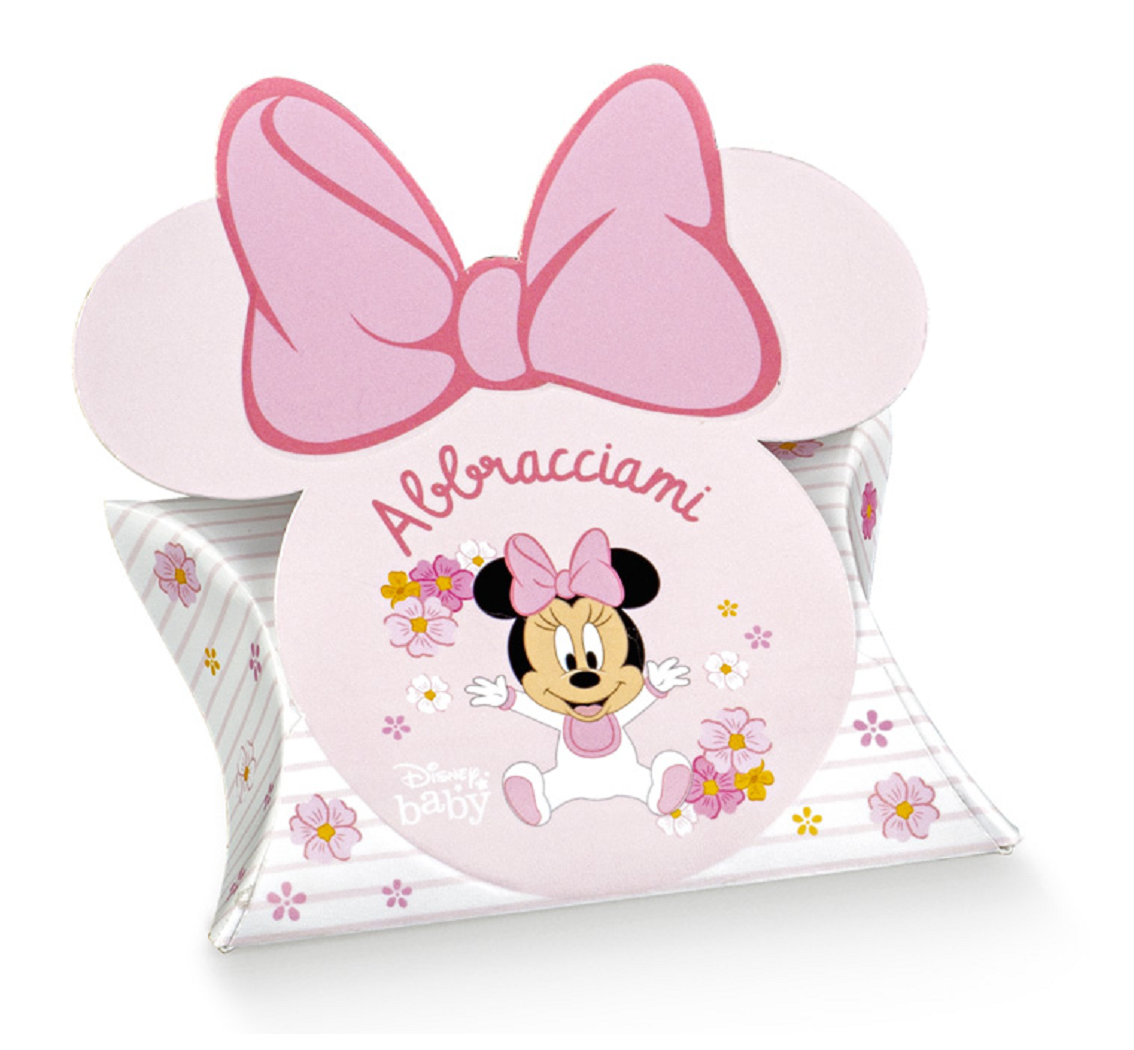 Bomboniera Astuccio Minnie Baby DISNEY Busta Scatolina Portaconfetti Kit 10 Pezzi Vuote