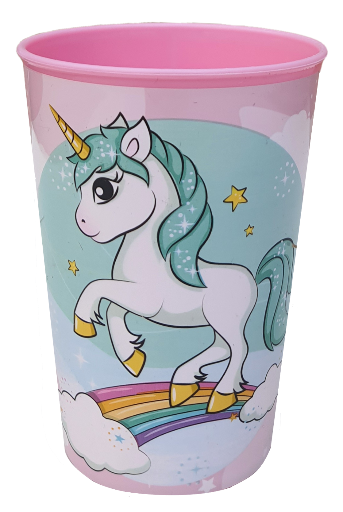 Bicchiere Unicorno Plastica Ml.260 Cm. 10x7,5 - St09599