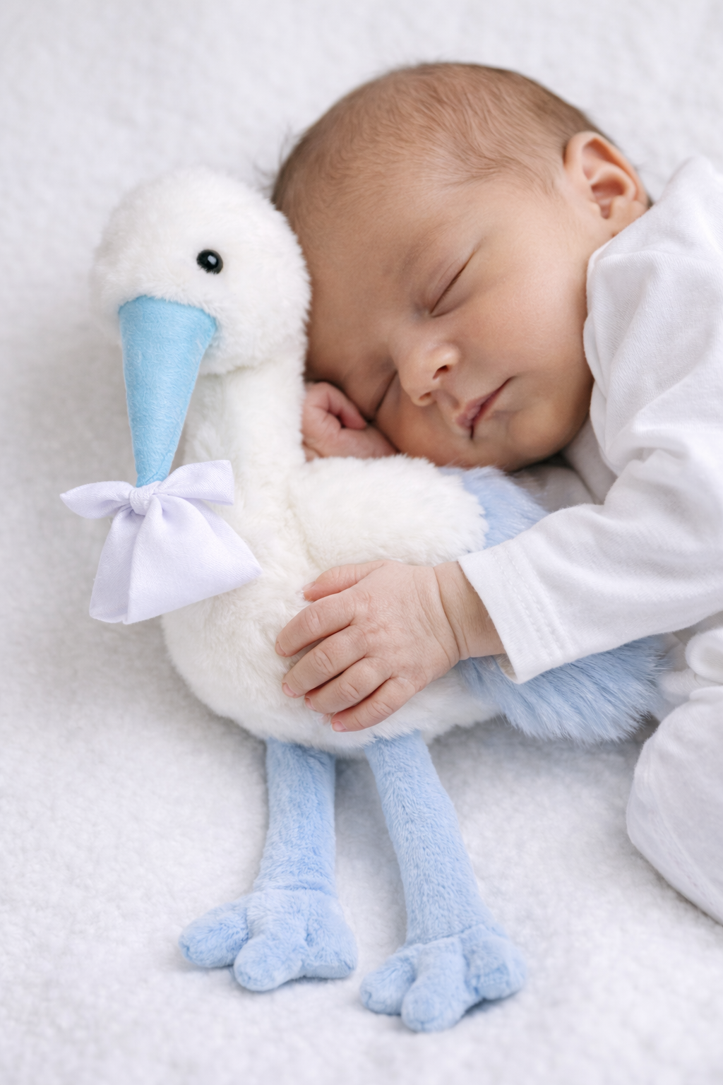 Peluche Cicogna Celeste Neonato Cm.27 Pupazzo - 786001/1