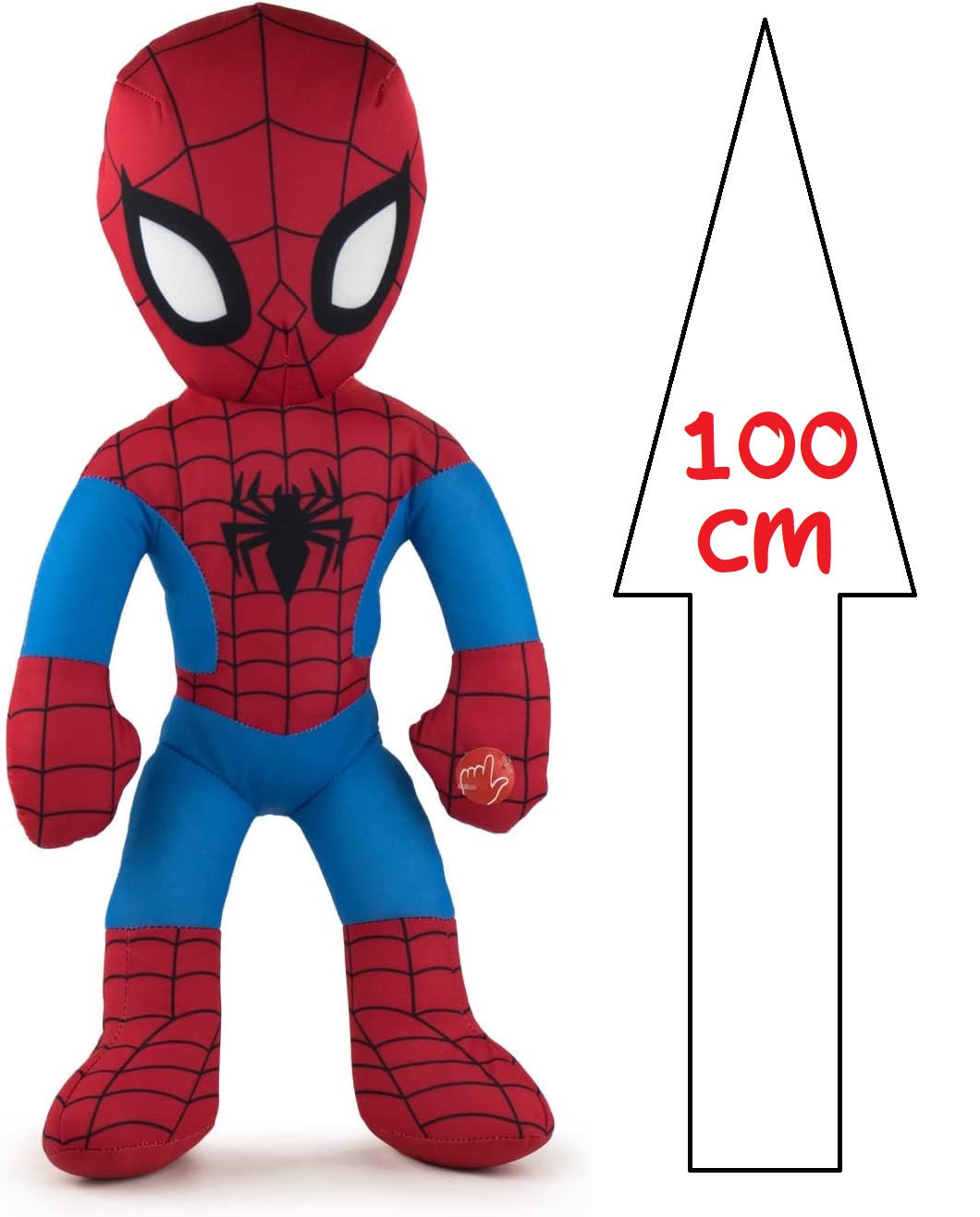 Peluche Spiderman MARVEL Gigante con Suono Pupazzo Cm. 100 - Mar-S-9347