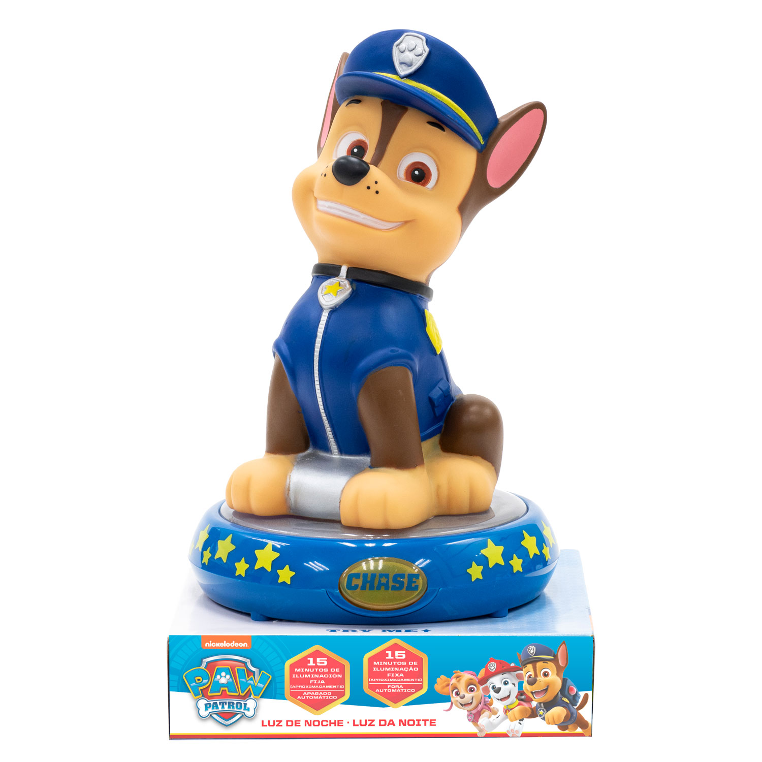 Lampada 3d Paw Patrol Chase Comodino Luce LED a Batterie - Pw19761