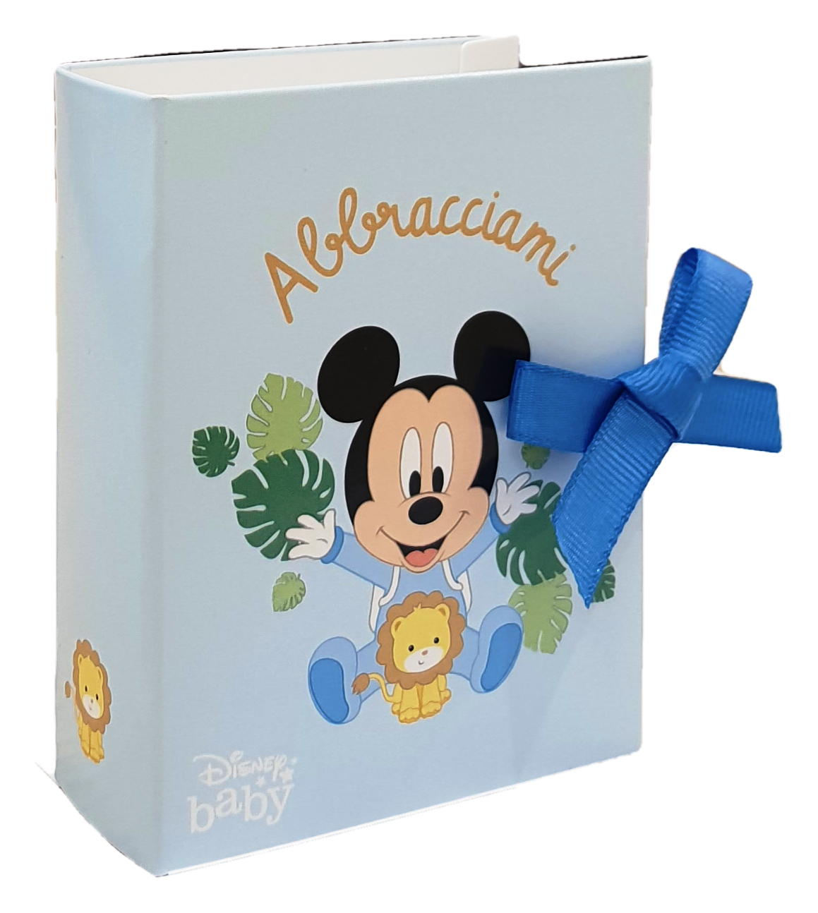 Bomboniera Astuccio Topolino Baby DISNEY Libro Scatolina Portaconfetti Lion 10pz - 68230