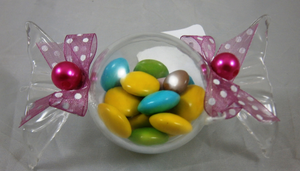 Bomboniera Astuccio Caramella DISNEY Portaconfetti Trasparente CM 9x5x4