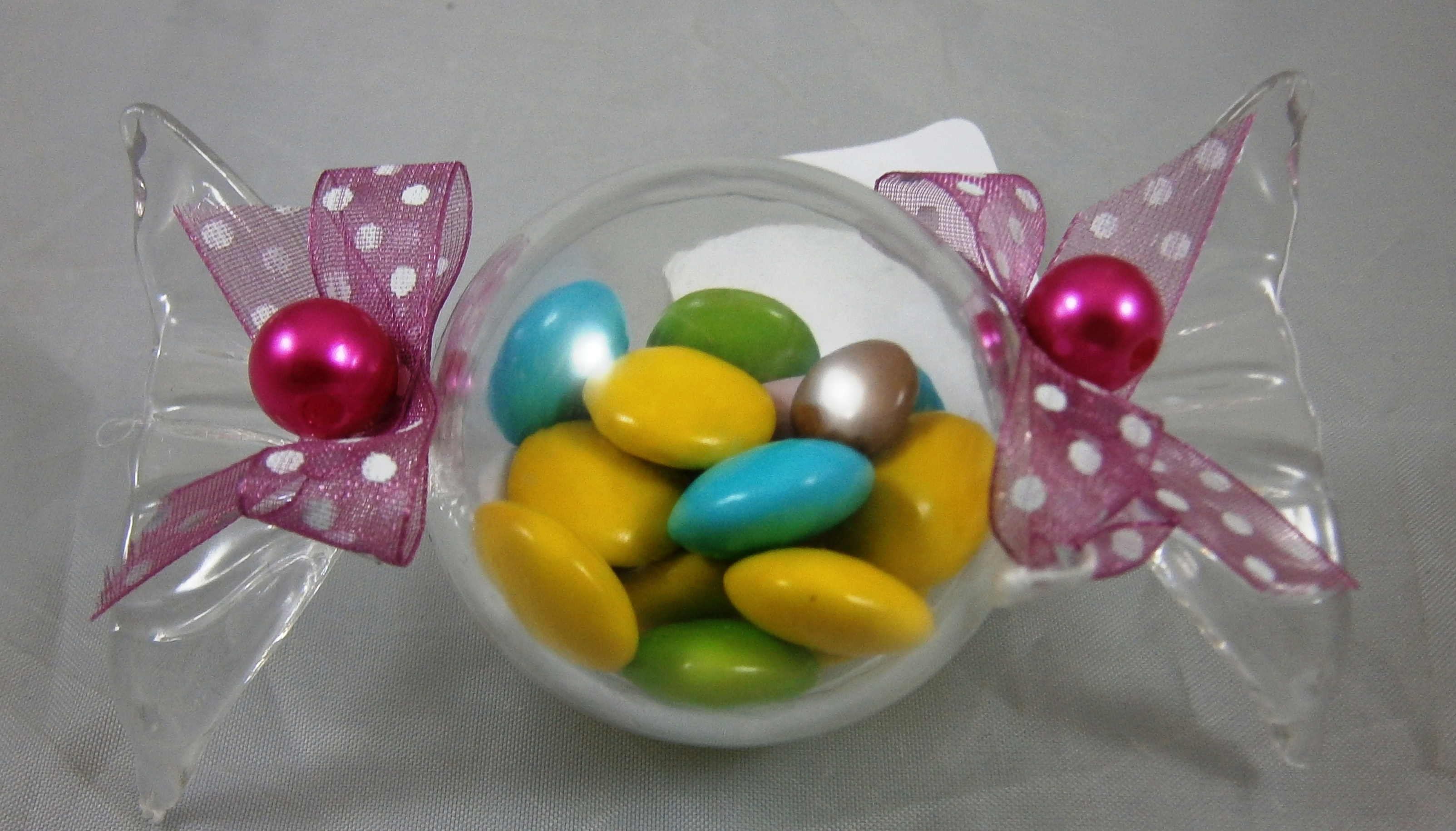 Bomboniera Astuccio Caramella DISNEY Portaconfetti Trasparente CM 9x5x4
