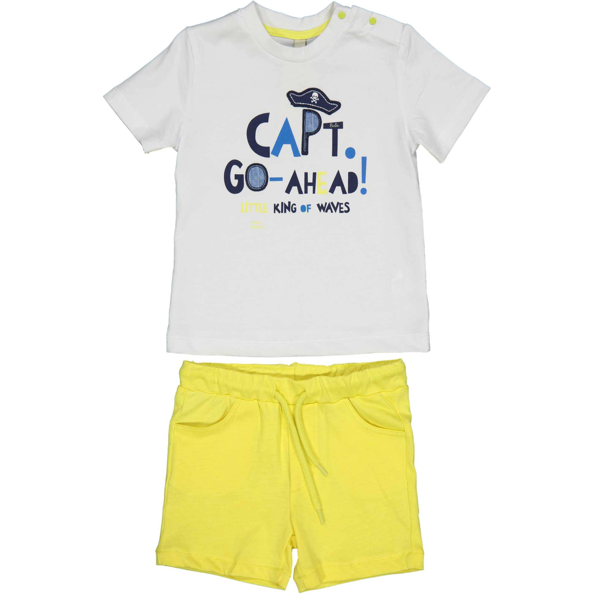 Completo Neonato Short + T-Shirt Birba Taglie 6/30 Mesi - 49041.00