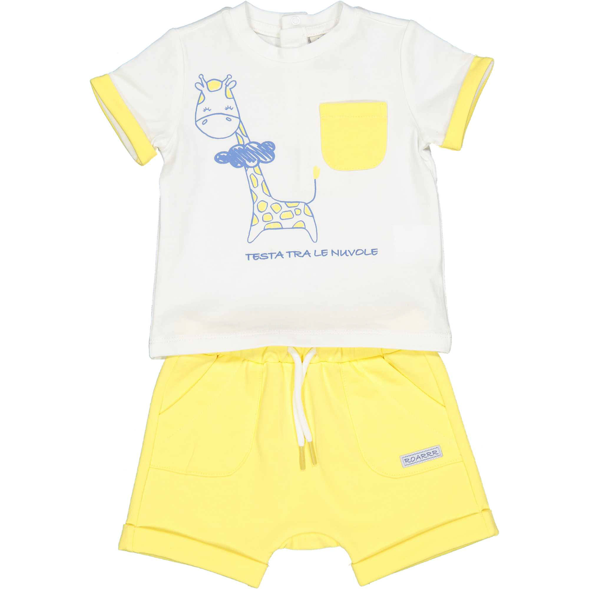 Completo Neonato Short + T-Shirt Birba Taglie 3/6 Mesi - 49011.00