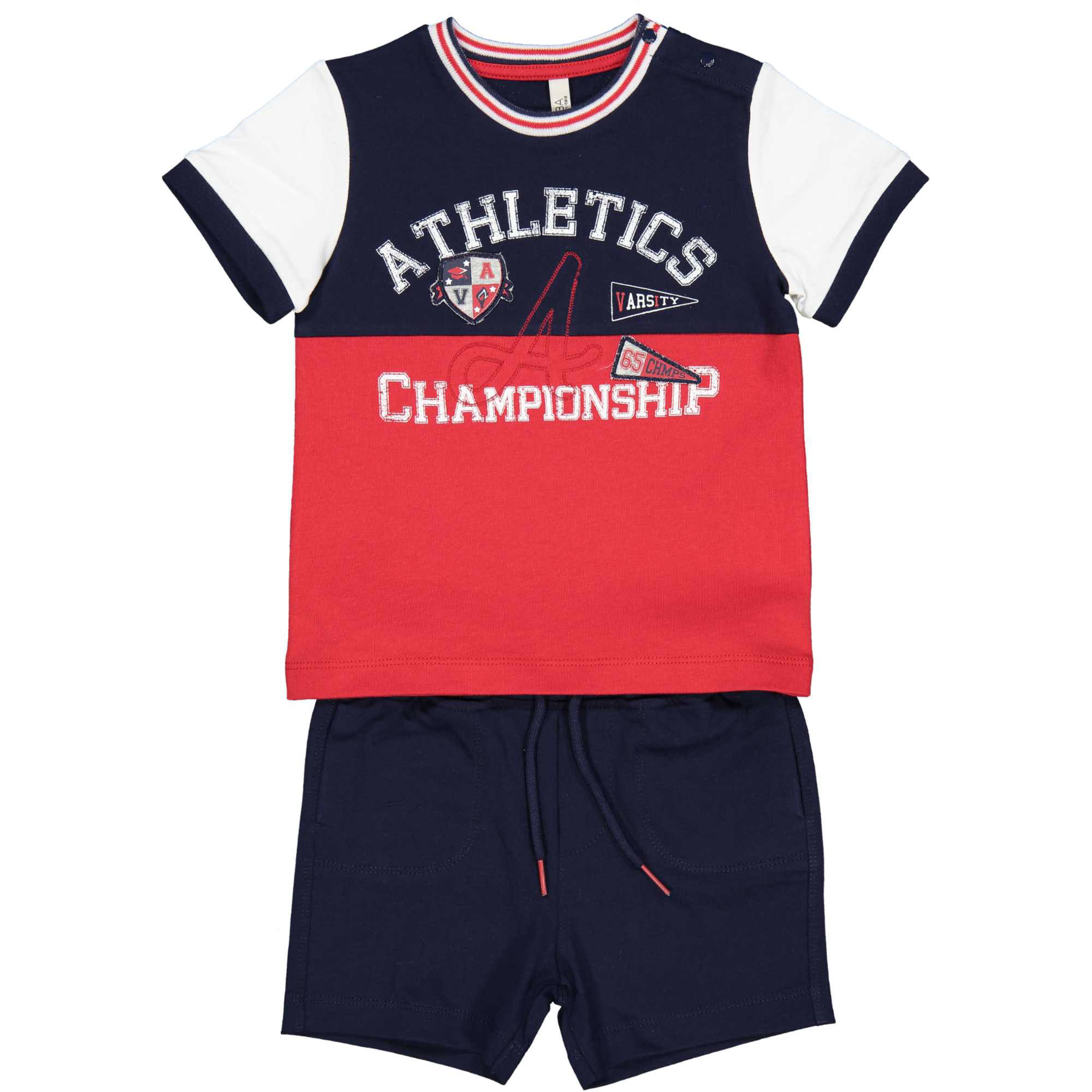 Completo Neonato Short + T-Shirt Birba Taglie 6/30 Mesi - 49038.00