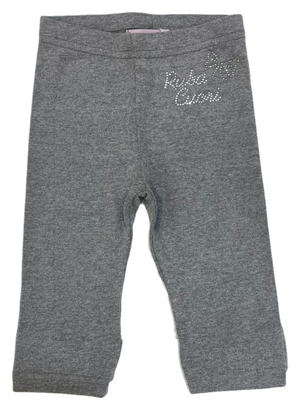 Leggins Lungo Daddato Neonata 9 Mesi Grigio-12617