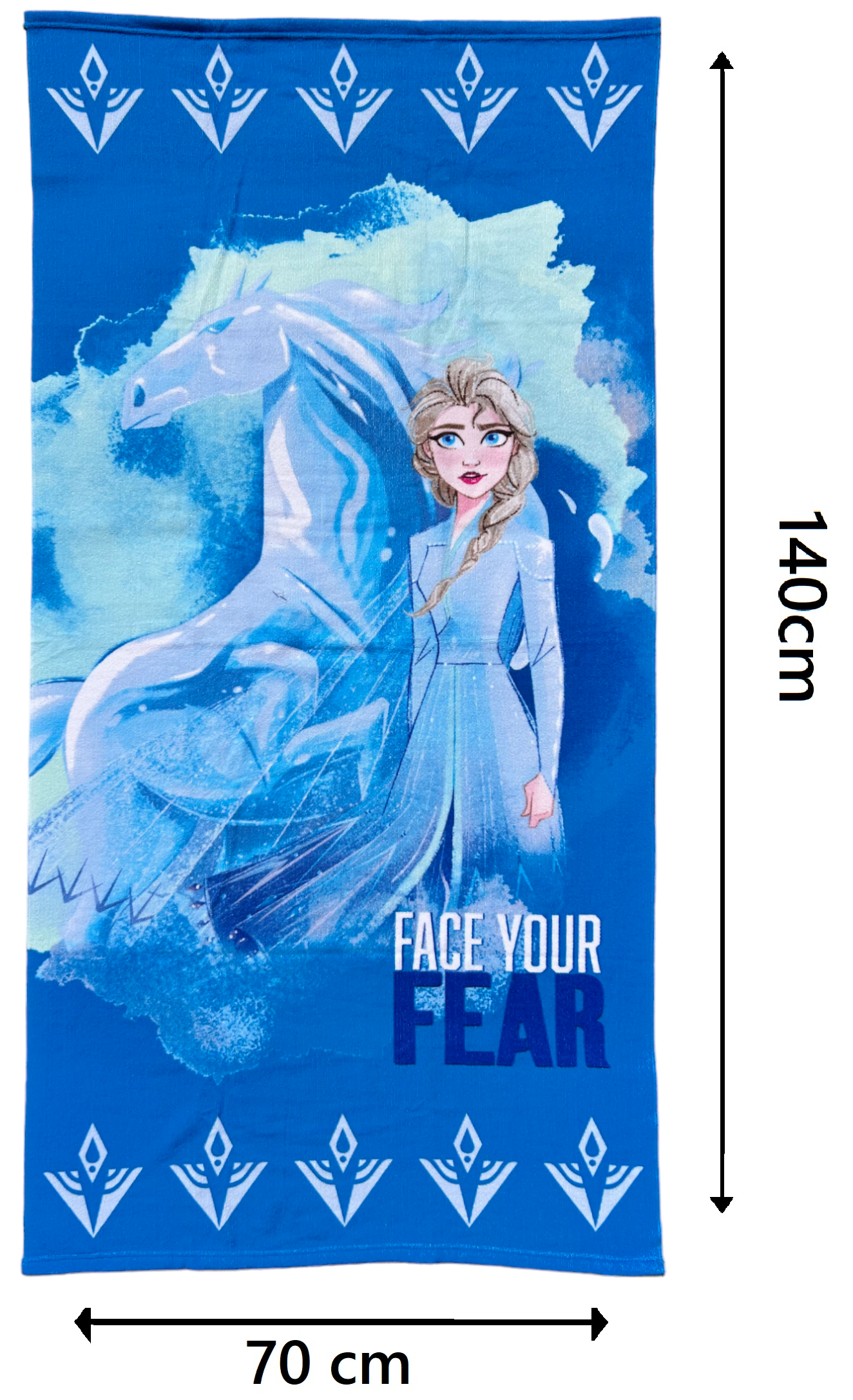 Telo Mare Frozen Ii DISNEY Elsa e Nokk in Microspugna di Poliestere Cm. 140x70 100%pl