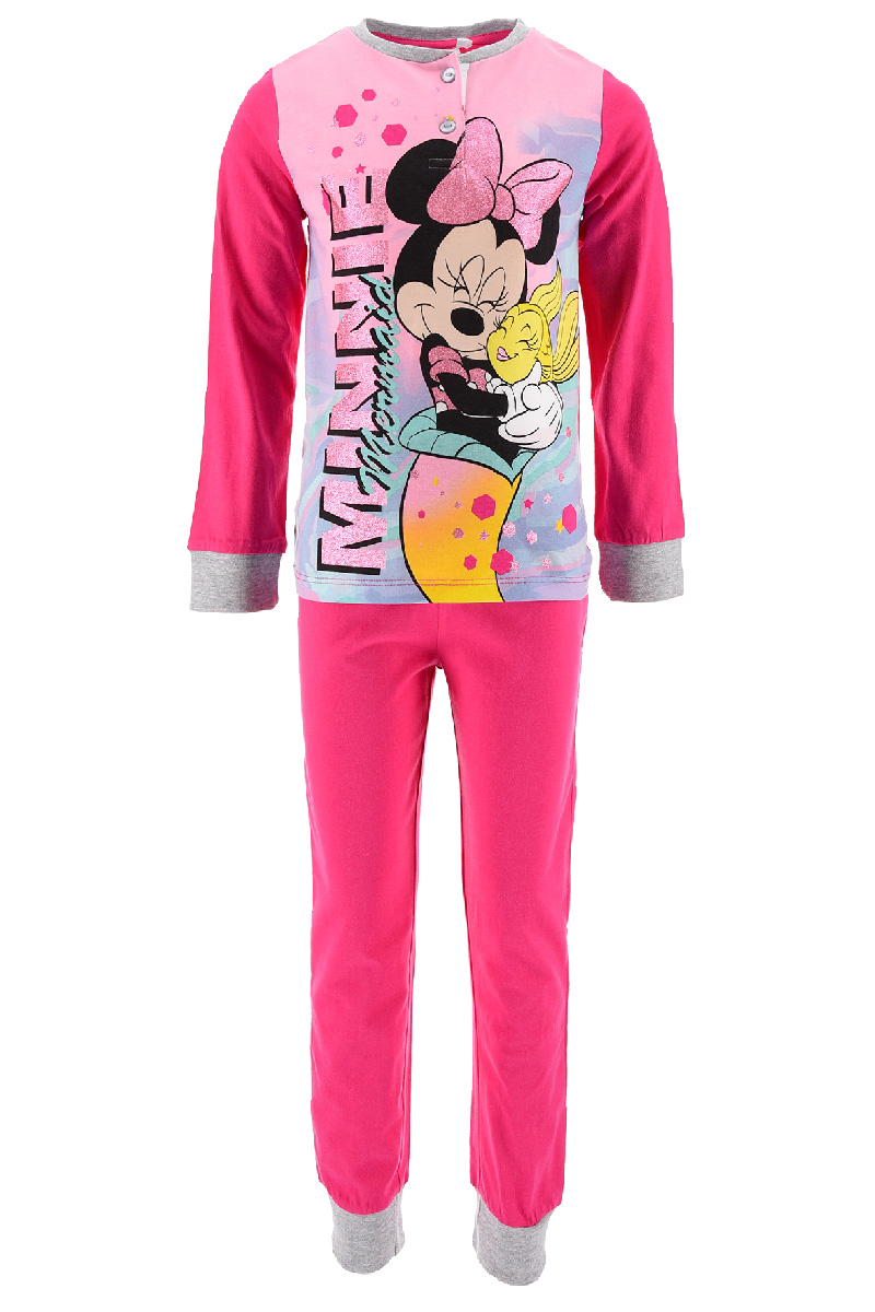 Pigiama Primaverile Minnie Mouse DISNEY Bambina - Ev2086fuxia