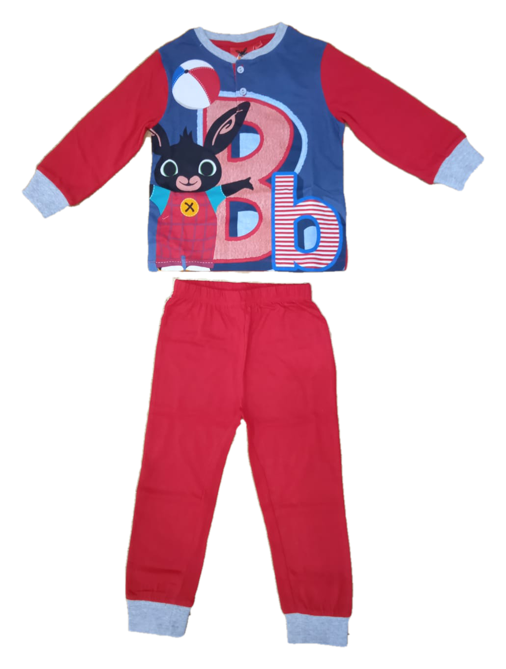 Pigiama Primaverile Bing Coniglietto Bambino - Ev2093rosso