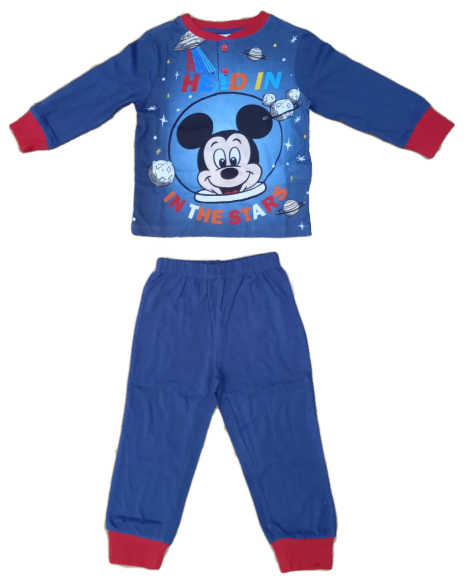 Pigiama Primaverile Mickey Mouse DISNEY Topolino Bambino - Ev2097blu
