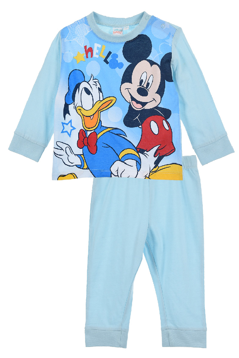 Pigiama Primaverile Mickey Mouse DISNEY Topolino Neonato Bambino - Ev0360celeste