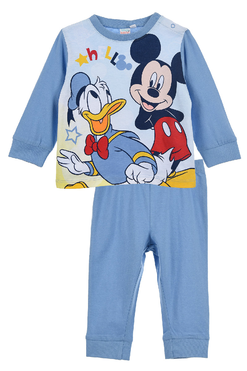 Pigiama Primaverile Mickey Mouse DISNEY Topolino Neonato Bambino - Ev0360blu