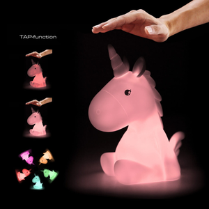 Lampada 3d Unicorno Comodino Luce LED Colorate a Batterie - D338-02
