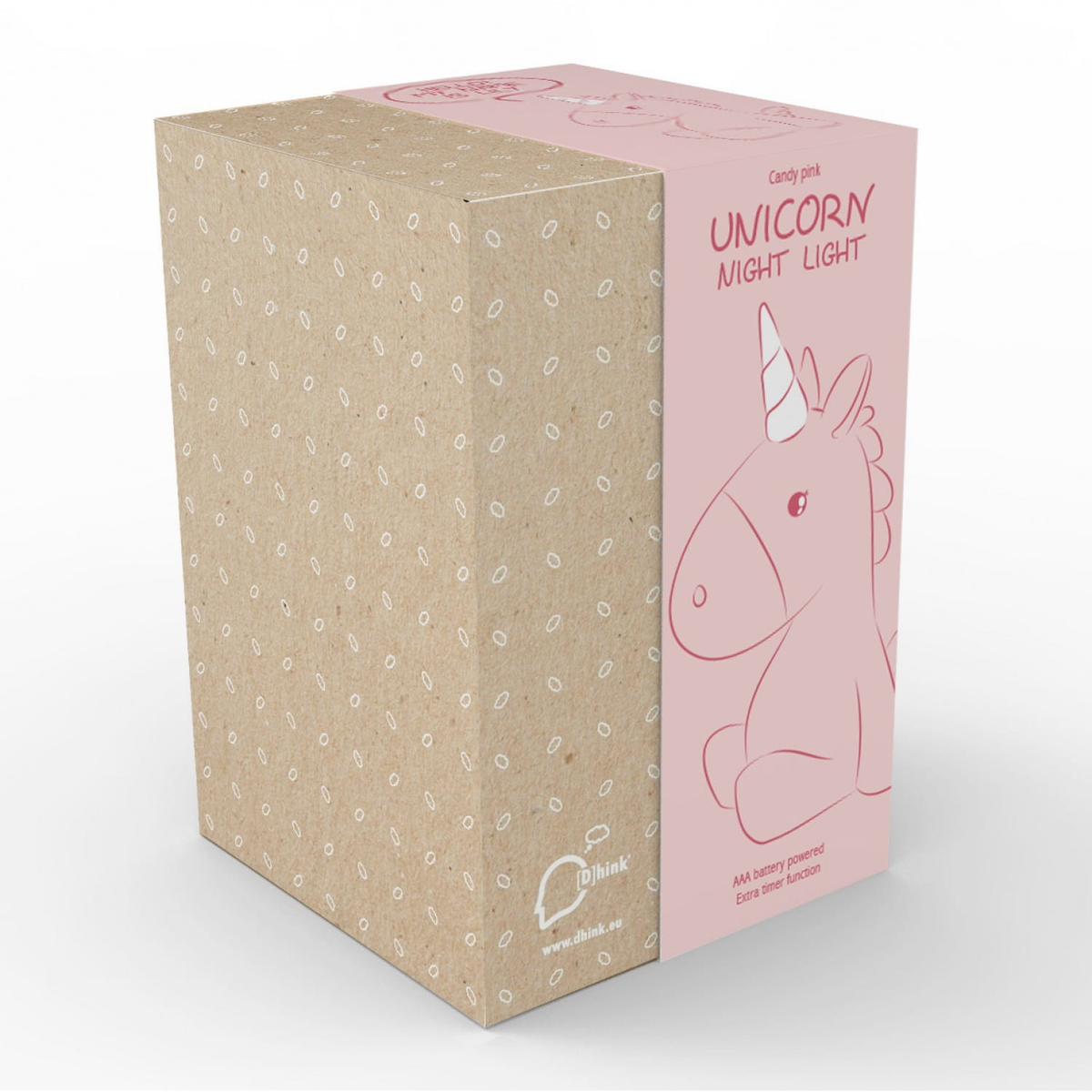 Lampada 3d Unicorno Comodino Luce LED Colorate a Batterie - D338-02