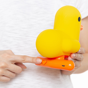 Lampada 3d in Silicone Canar Anatra Cuore Comodino Luce LED a Batterie e Cavo USB - D412-16