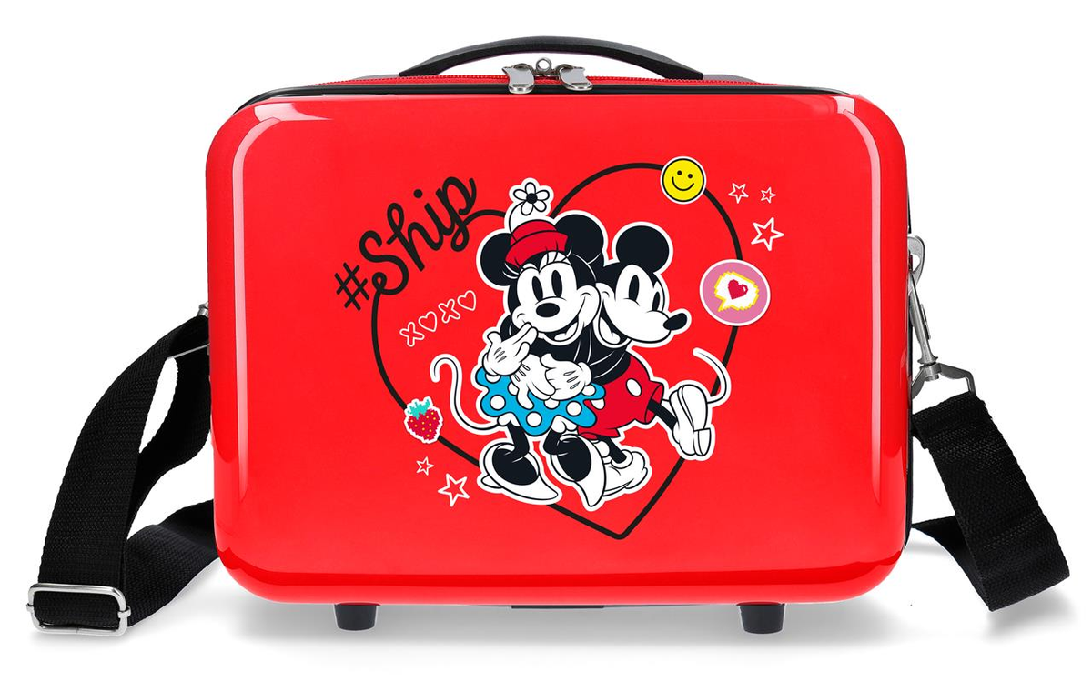 Beauty Case Minnie e Topolino DISNEY Borsa Viaggio in ABS Adattabile a Trolley - 4493922