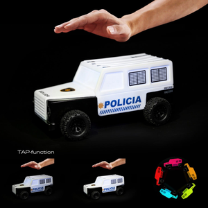 Lampada 3d Macchina Della Polizia Comodino Luce LED Colorate a Batterie - D507-02