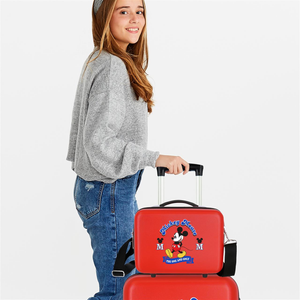 Beauty Case Minnie e Topolino DISNEY Borsa Viaggio in ABS Adattabile a Trolley - 3073923