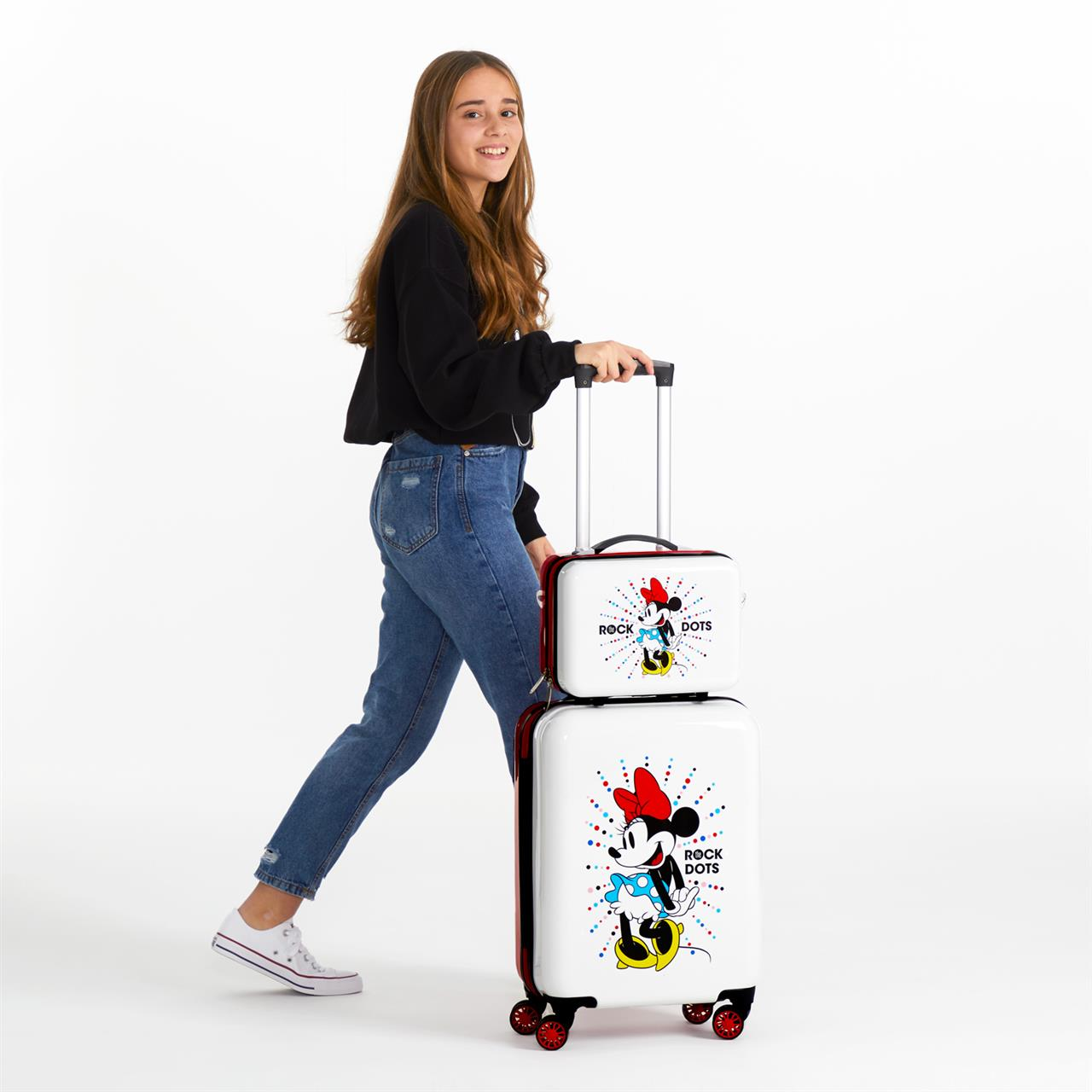 Beauty Case Minnie DISNEY Borsa Viaggio in ABS Adattabile a Trolley - 3673965