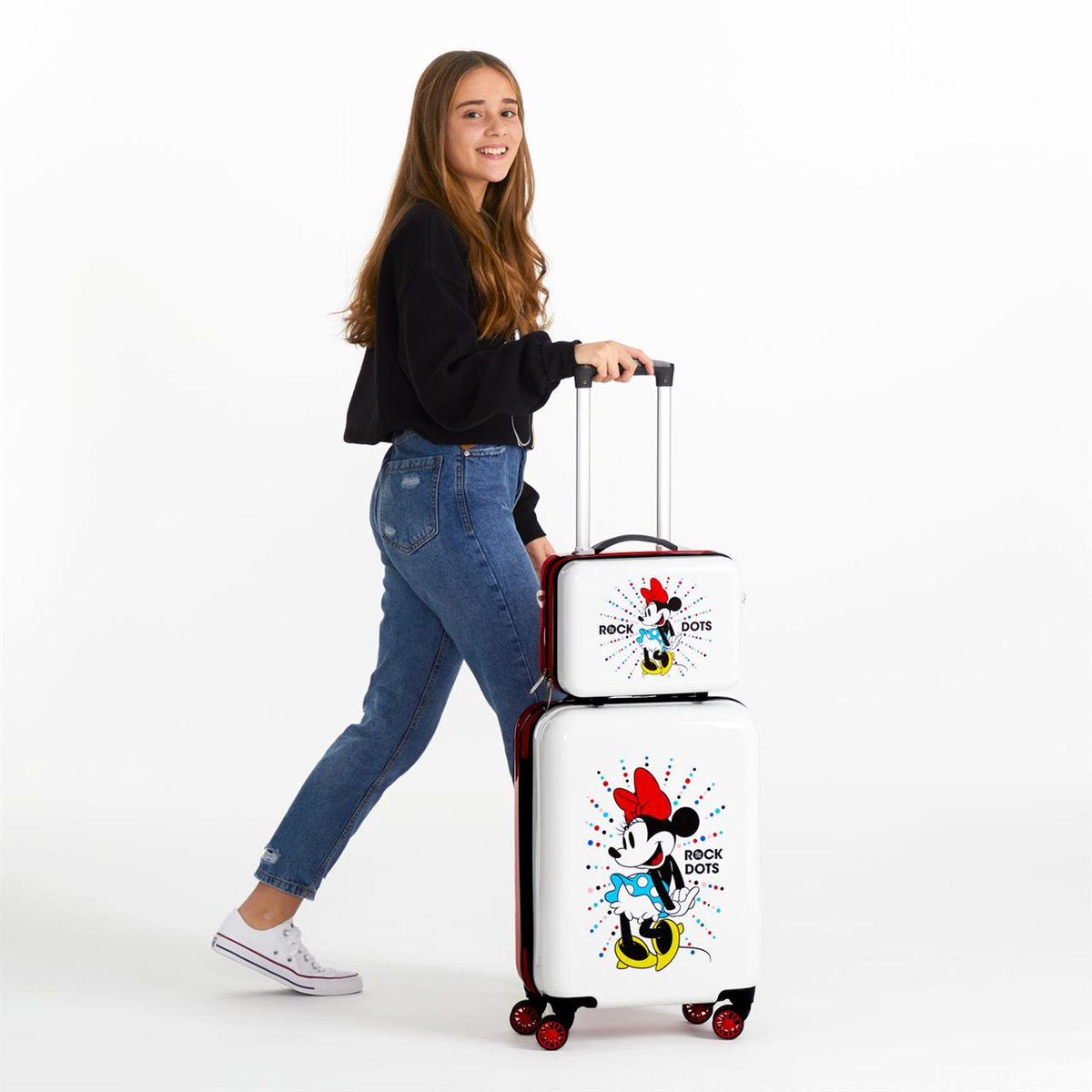 Beauty Case Minnie DISNEY Borsa Viaggio in ABS Adattabile a Trolley - 3673965