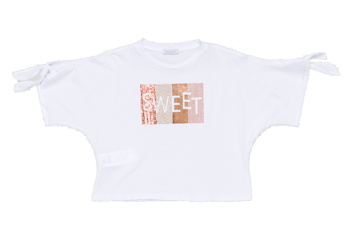 T-Shirt Corta Maglietta Meilisa Bai Girl Bambina Ragazza Taglie 8/16 Anni - Fl4458