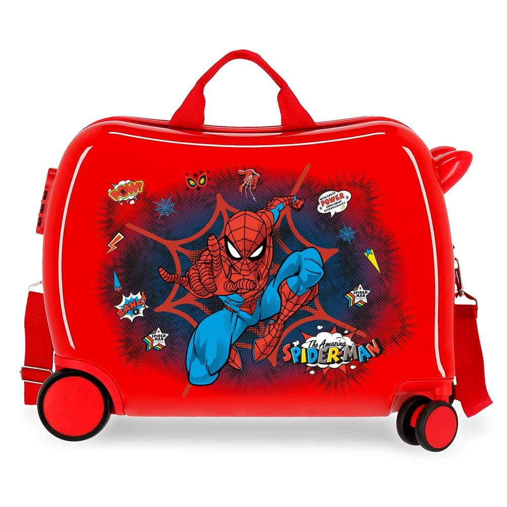Trolley da Viaggio Spiderman MARVEL in ABS Bagaglio Cavalcabile Valigia 50x38x20 CM - 2079821