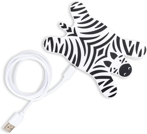 Caricatore Wireless Zebra Disteso con Cavo USB da Scrivania Ricarica 5 Watt - M11039b