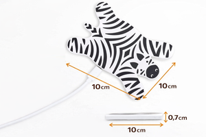 Caricatore Wireless Zebra Disteso con Cavo USB da Scrivania Ricarica 5 Watt - M11039b