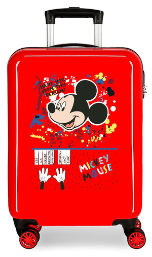 Trolley Mickey Mouse DISNEY Topolino Valigia da Viaggio Cm. 55 in ABS - 4571721