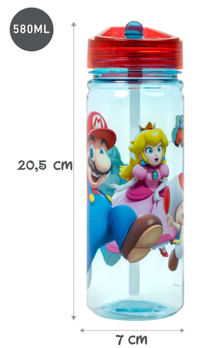 Borraccia Super Mario in Tritan con Beccuccio Ripiegabile Ml. 580 - St21433
