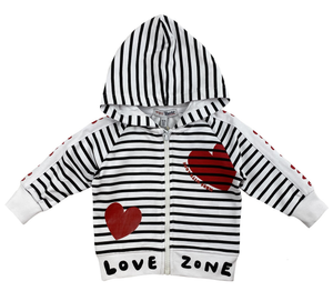 Felpa con Zip e Cappuccio Yours Neonata Bambina 6/30 Mesi - Ay1607